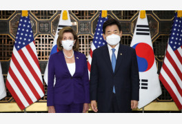 김진표-펠로시 회담 "대북 억지력 바탕으로 실질적 비핵화와 평화 정착"