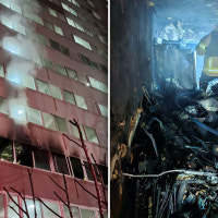 경기 군포시 아파트서 화재‥1명 사망·8명 구조