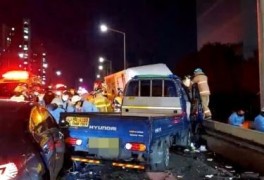 서울 영등포 도림고가차도서 화물차·오토바이 연쇄 추돌…2명 사망