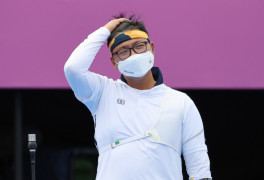 [도쿄 올림픽] 김우진, 남자 양궁 개인전서 4강 진출 고배