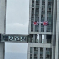 현충일에 욱일기 걸린 아파트… 5·18엔 일장기 걸었다