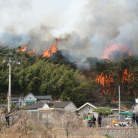울주서도 산불 발생, 마을·아파트 주민 대피령…