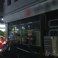 태풍 종다리 영향 부산서 간판·아파트 외벽 떨어져