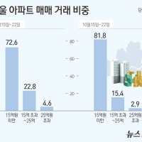 10·15 대책 후 서울아파트거래 3분의 1 '뚝'…15억 미만 비중 82%