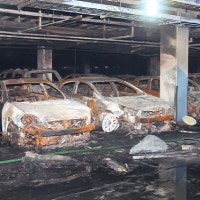 전기차 화재 아파트 정전·단수…주민 120여 명 '피난민 생활'