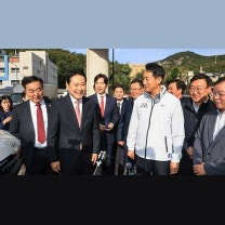 野 장동혁·오세훈, 상계 뉴타운 찾아
