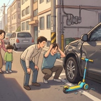 "촉법소년도 아니라 처벌 못해"…아파트서 킥보드 던진 8살