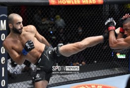 '발차기 괴물' 치카제 UFC 8연승 무산…케이터에게 완패