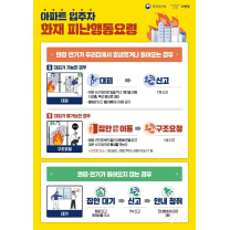 인천중부소방서, 아파트 화재 시 피난행동요령 홍보