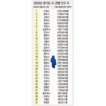 인구 늘어난 경기도…시·군 절반은 되레 감소