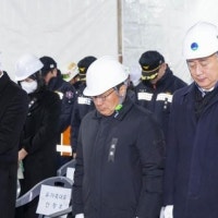 강기정 광주시장, 현대산업개발 아파트 신축공사 붕괴사고 3주기 추모