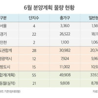6월 분양시장에 5만가구 ‘큰 장’ 선다…수도권에만 3만가구 분양