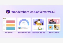 원더쉐어, 동영상 변환 프로그램 '유니컨버터' 13.0 최신 버전 업데이트