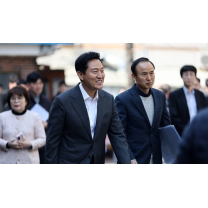 오세훈, '소규모건축 용적률 한시완화' 첫 적용 오류동 재건축 현장 방...