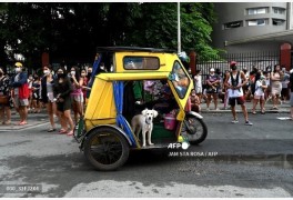 필리핀 지진에 '개 놀람'