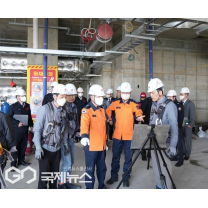 부산소방재난본부장, 대형 건축 공사장 현장지도 방문