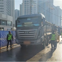 광명시, 재개발 현장 등 과적 차량 집중 단속 실시