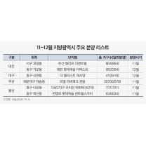 연말까지 지방광역시 1.2만 가구 분양…대전·부산 등 '큰 장'
