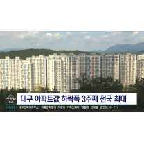 대구 아파트 가격 하락폭 '3주째 전국 최대'