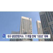 대구 10월 아파트 분양전망지수 100선 회복