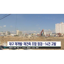 대구 재개발·재건축 정비사업 조합 점검... 14건 고발
