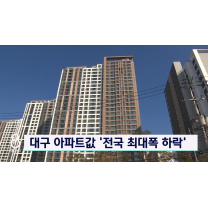 대구 아파트 가격 '전국 최대폭 하락'