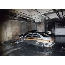 대구지역 주상복합건물 지하 주차장 승용차서 원인불명 화재