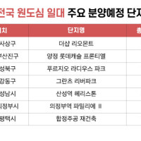 전국 곳곳 원도심 새 아파트 잇단 분양