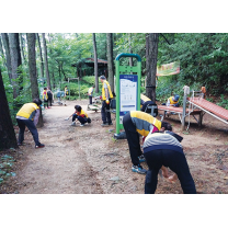 대한노인회 광주 동구지회 소속 구와산봉사단