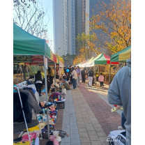 광주역자연앤자이아파트, 플리마켓·야시장 개최