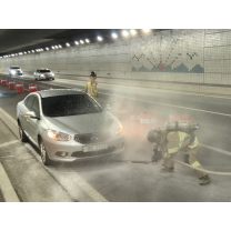 부산시설공단, 센텀지하차도 전기차 화재 대응 훈련…복합재난에 신속...