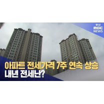 부산 아파트 전세가격 7주 연속 상승..내년엔 전세난?