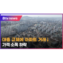 전북 아파트 매매가 소폭 하락‥대출 규제 탓인가 거래 실종 (전주)