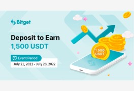 비트겟, ‘Deposit To Earn 1,500USDT’ 이벤트 개최