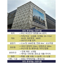 '양정 롯데캐슬 프론티엘' 84㎡ 8.5억 분양