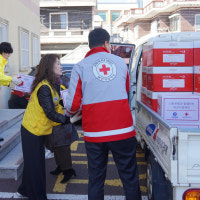 울산 적십자, 신정4동 아파트 화재 이재민 구호