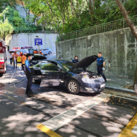 차량 연기 보고 달려간 시민, 소중한 생명 구해