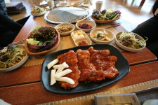 강산숯불닭갈비막국수