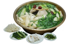 유명 닭한마리 칼국수