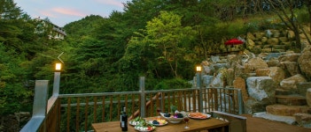 온누리펜션 커플 가족 단체 계곡 복층펜션