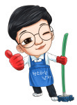 청소하는남자