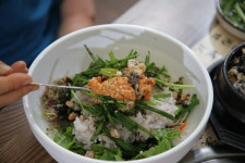 율포봇재가든 녹차강된장쌈밥