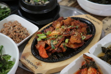 율포봇재가든 녹차강된장쌈밥