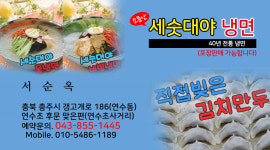 세숫대야 냉면