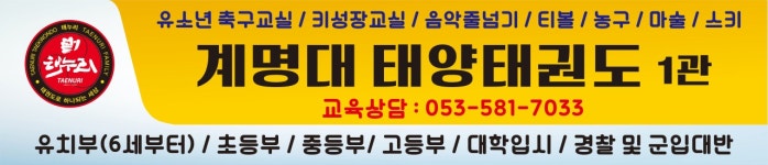 계명대태양태권도