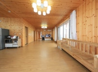 통나무 수영장 펜션