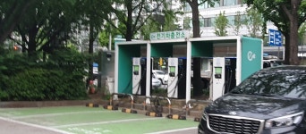 아시아공원 공영주차장 전기차충전소