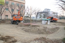 경북산업직업전문학교 중장비실습장