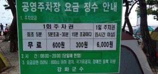 동막해변 노상 공영 주차장1