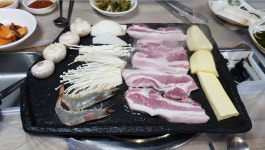대명오리쏘스삼겹살